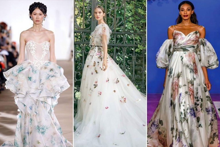 Abito da sposa dipinto