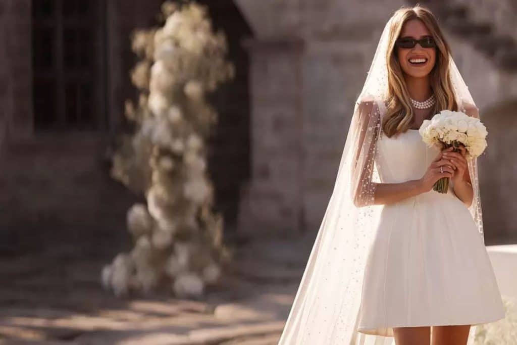 Abito da sposa corto